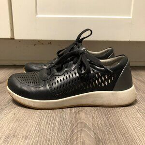 Dansko Women's EU Size 38 Black Genuine Leather Shoes Sneakers Stability Arch
